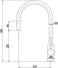 Load image into Gallery viewer, Pull-out Sink Mixer Tap Matt Black CASA1016SB-B

