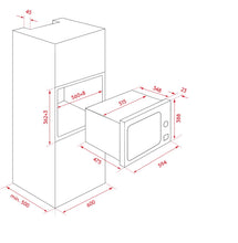 Load image into Gallery viewer, 25L Built-In Microwave BMIC25CA
