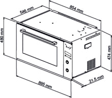 Load image into Gallery viewer, 90cm Electrical Wall Oven Slimline CA9048E
